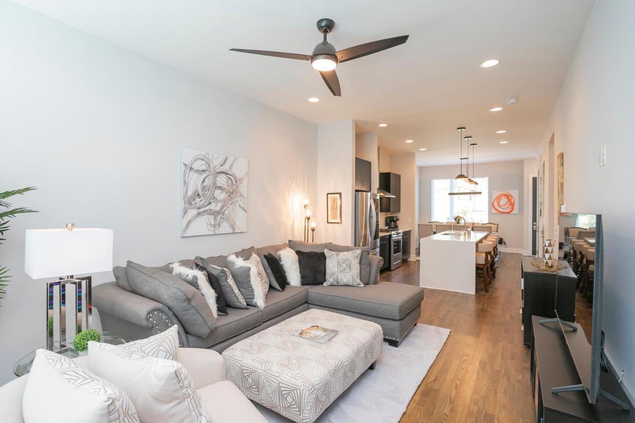 Luxury Townhome Skyline Views Mins To Dt Nashville Exterior foto